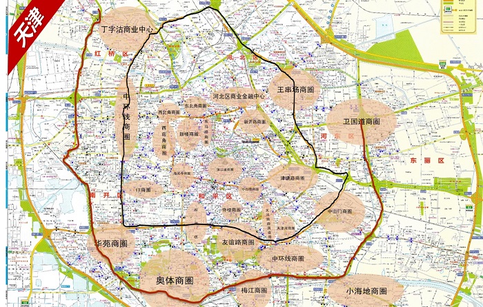 威客电竞天津候车亭广告点位图